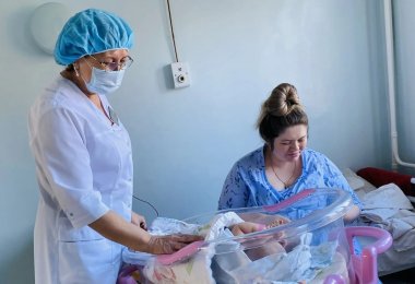 В перинатальном центре Забайкальской краевой клинической больницы помогли появиться на свет девочке весом  5 кг