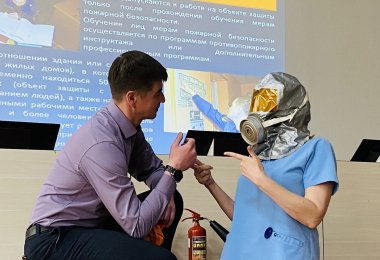 В Краевой клинической больнице проведено обучение для ответственных за противопожарную безопасность 