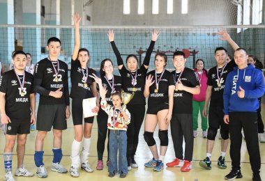 Волейбольная команда ГУЗ «ККБ»-победитель игр Молодежного супермарафона!