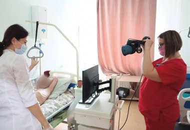 Участники СВО проходят реабилитацию на современном медицинском оборудовании в Краевой клинической больнице в Чите