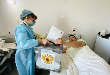 Малоподвижным пациентам Краевой клинической больницы предоставлена возможность мобильного голосования